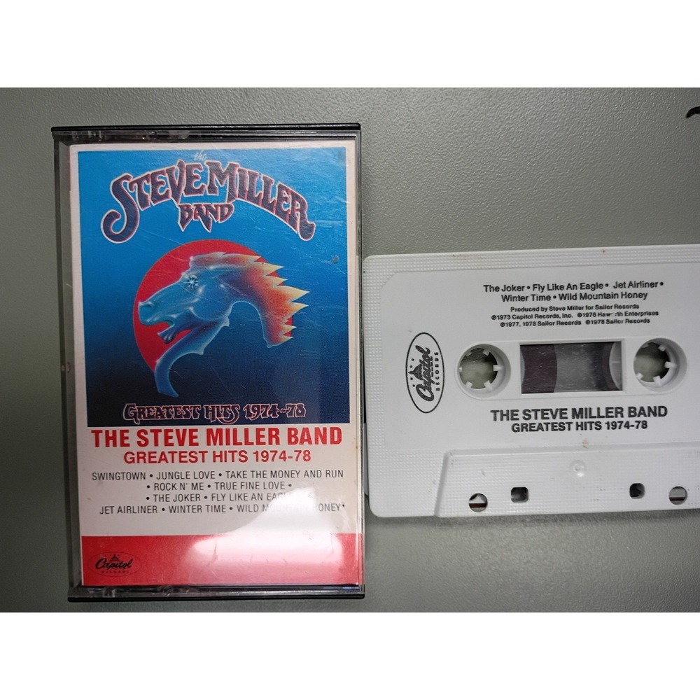 Steve Miller Band Greatest Hits 1974-78 Cassette Tape Capitol Records 4XW-11872